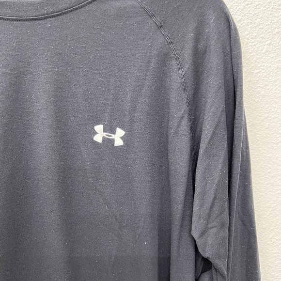 Under Armour long sleeve mens black crew neck top  Size: L - Picture 4 of 10